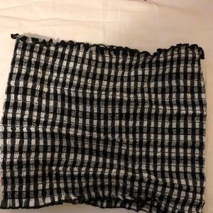 Brandy Melville checkered Tube Top